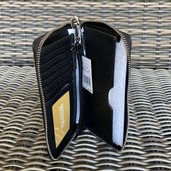 Michael Kors Jet Set Travel Large Flat Multifunctional Phone Case-Wristlet-Walle - Picture 7 of 16